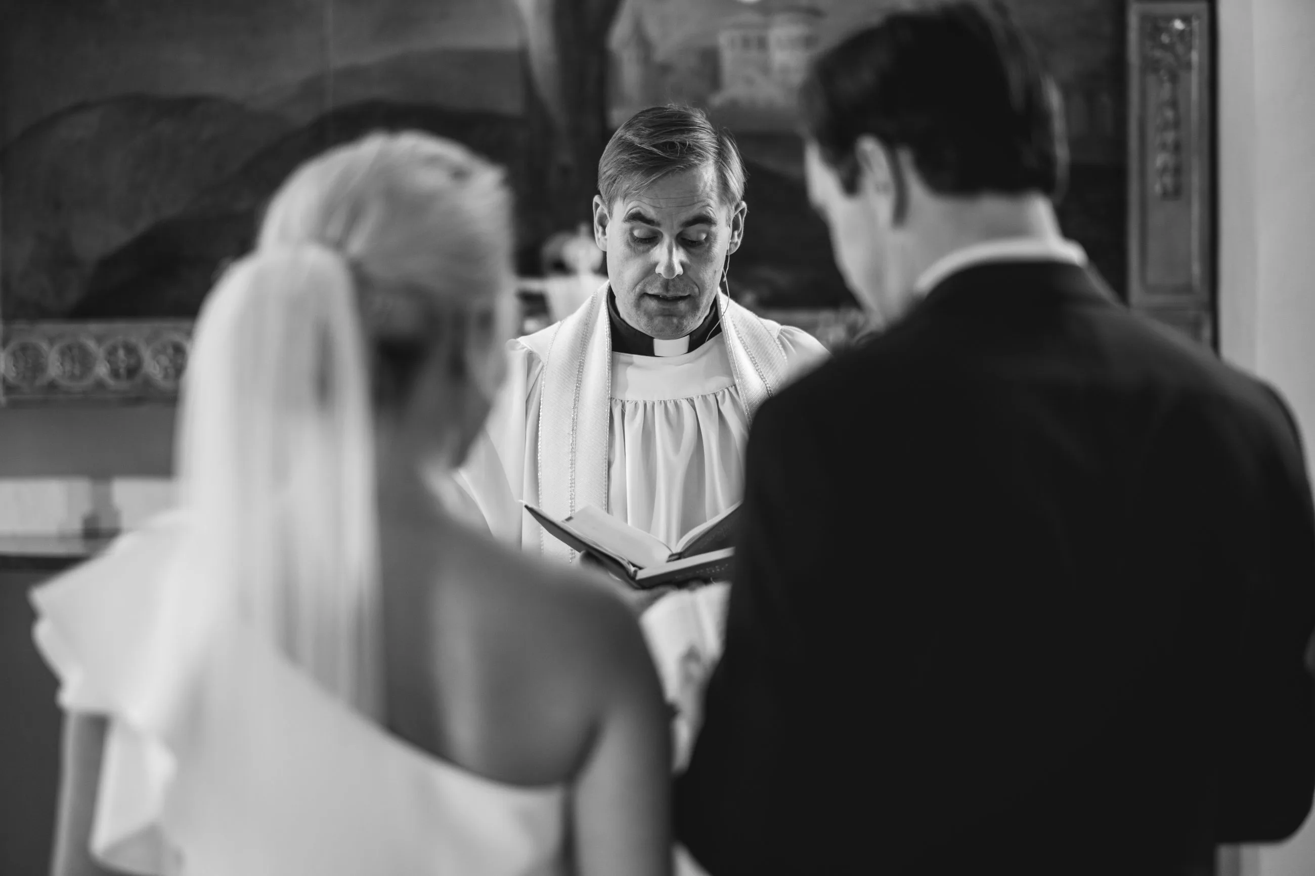 Caroline & Erik under sin bröllopsdag bild 1