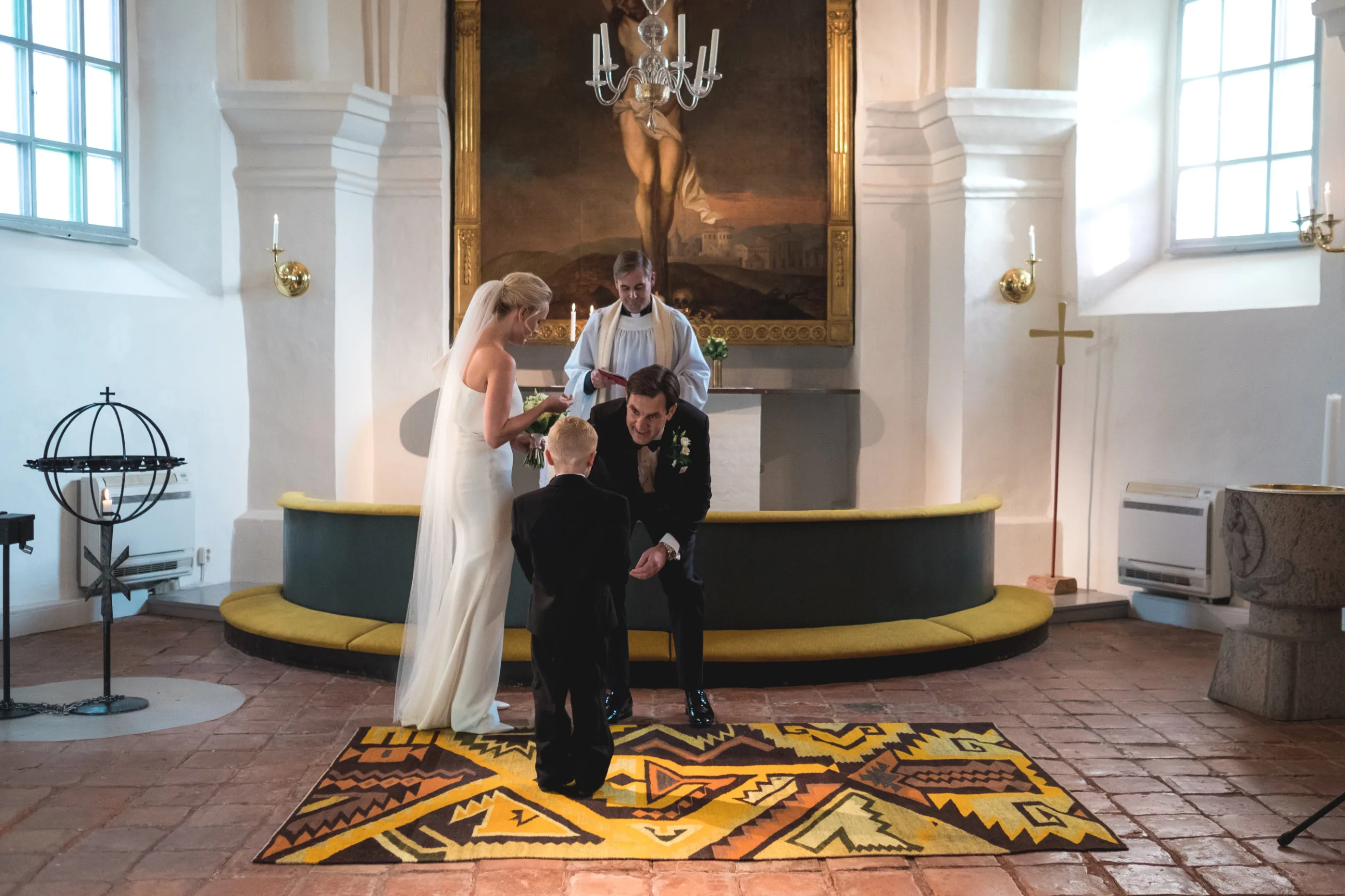 Caroline & Erik under sin bröllopsdag bild 3