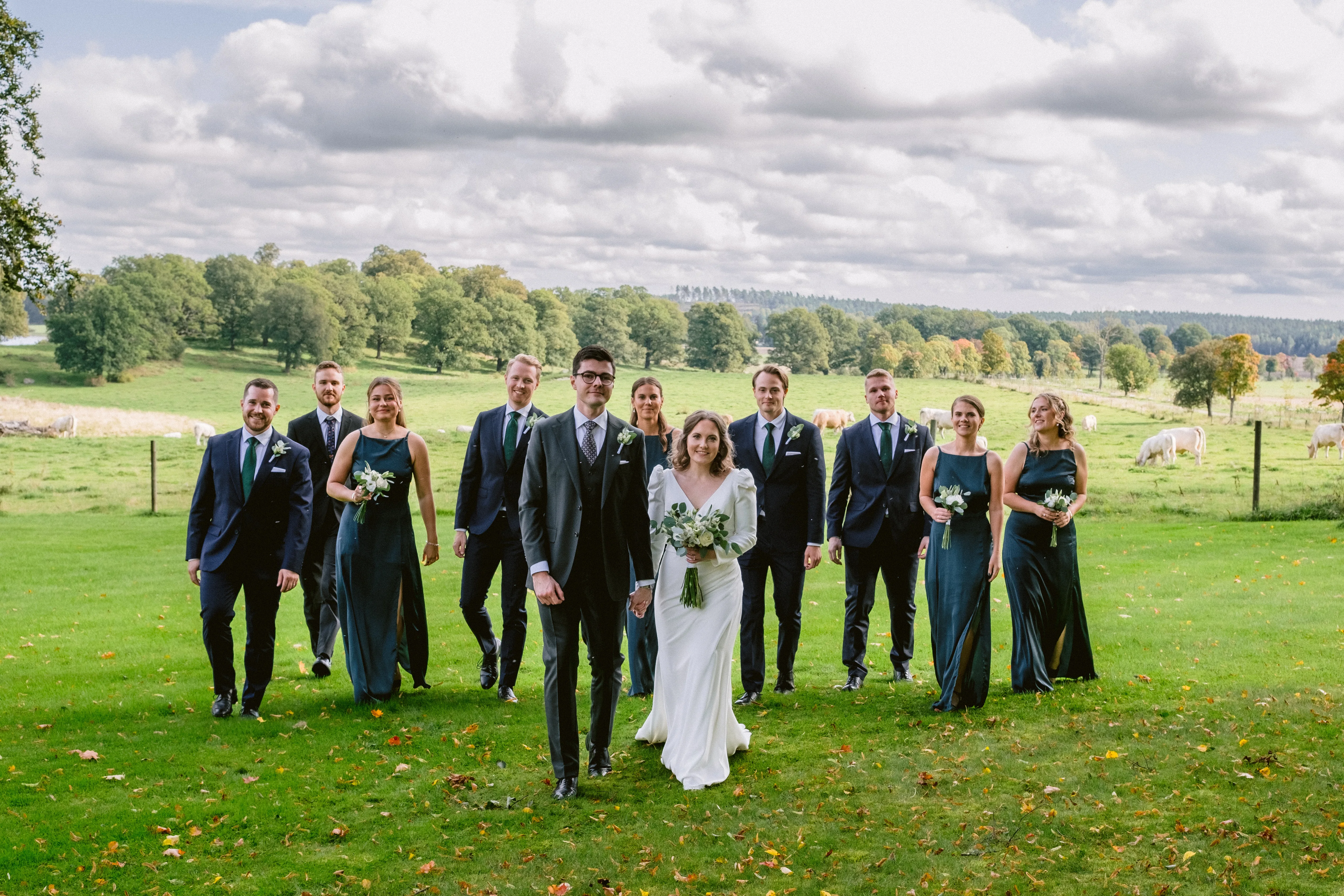 Jessica & Daniel under sitt bröllop på Rosenhanska Magasinet utanför Nyköping bild 13