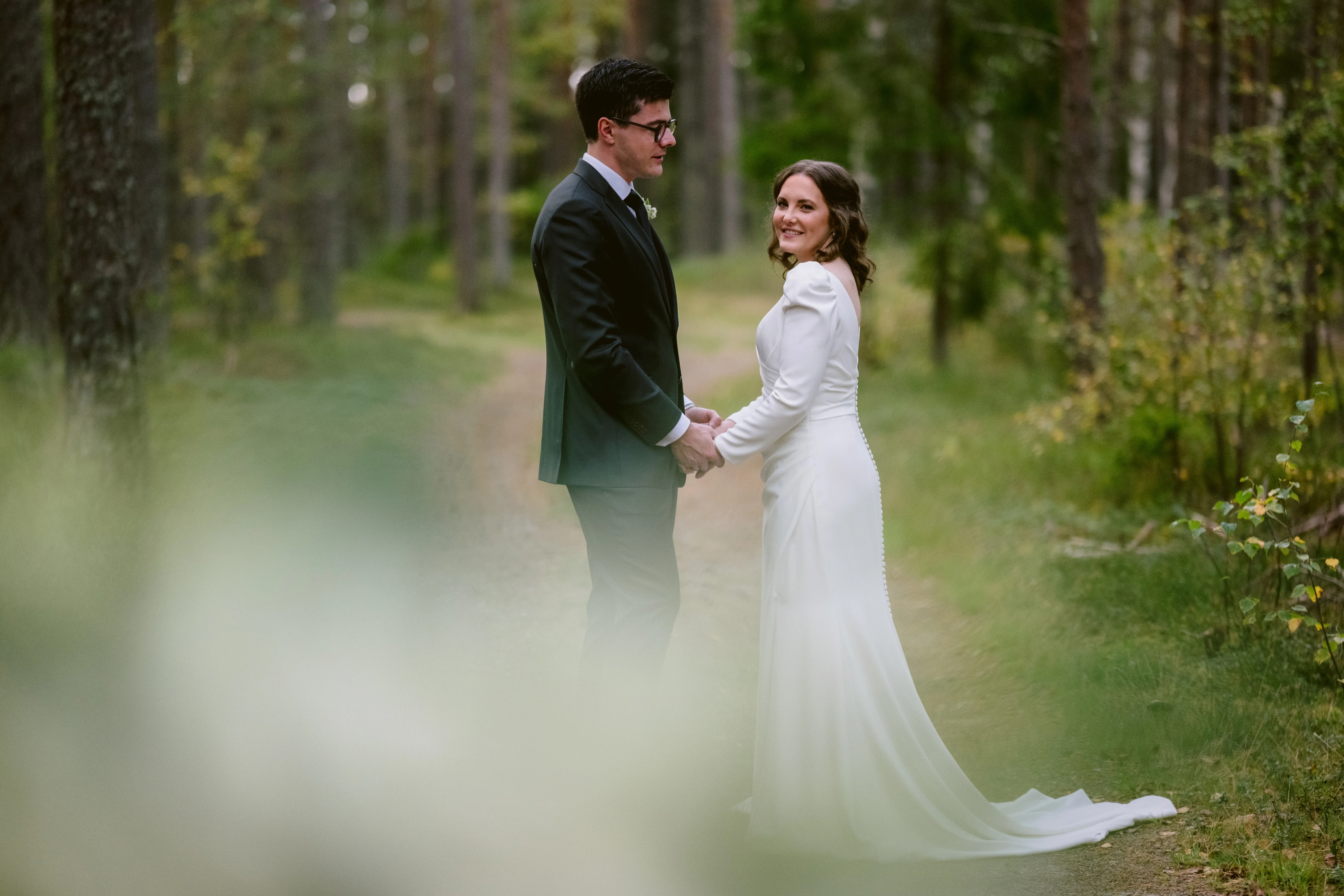Jessica & Daniel under sitt bröllop på Rosenhanska Magasinet utanför Nyköping bild 23