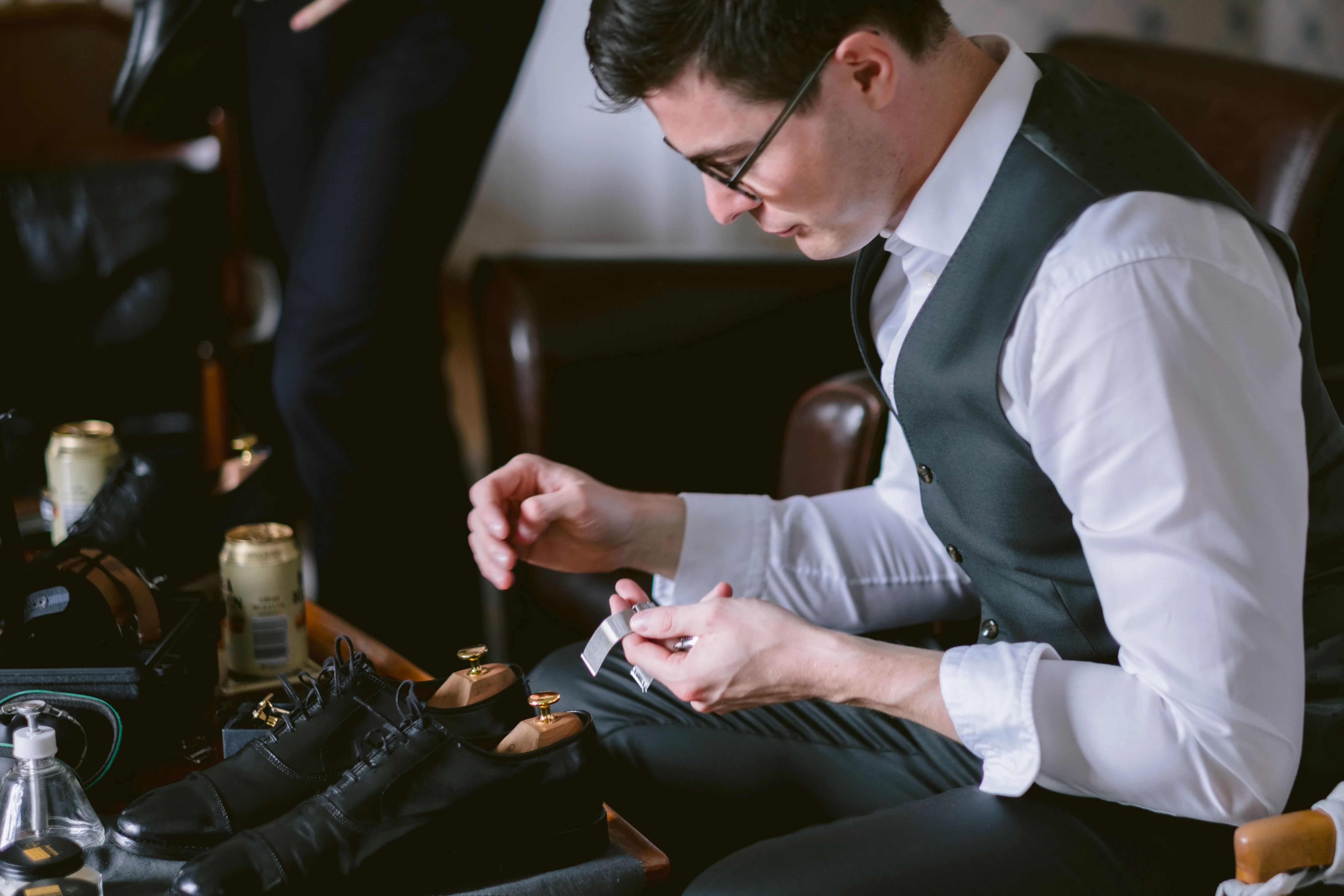 Jessica & Daniel under sitt bröllop på Rosenhanska Magasinet utanför Nyköping bild 3