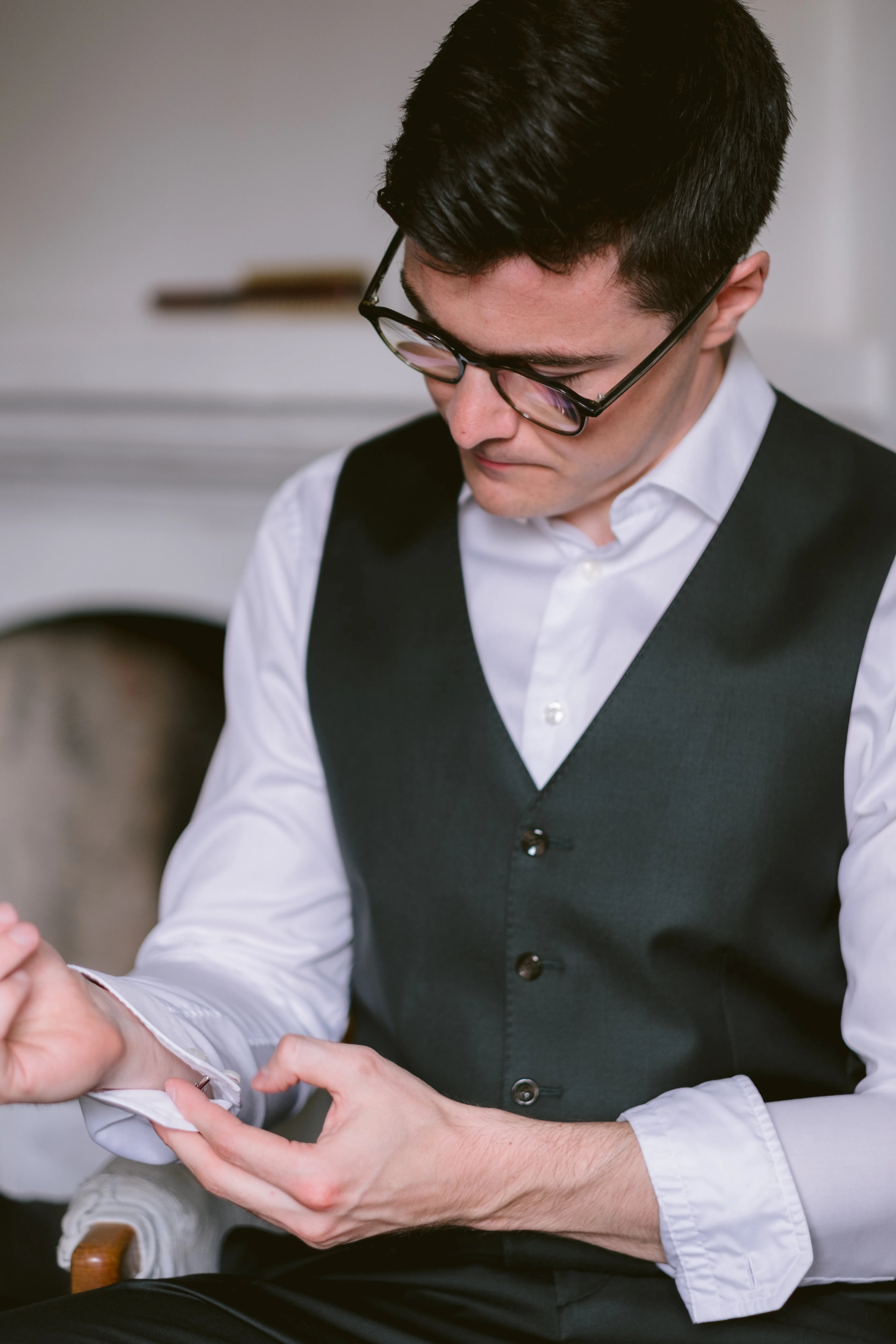 Jessica & Daniel under sitt bröllop på Rosenhanska Magasinet utanför Nyköping bild 4