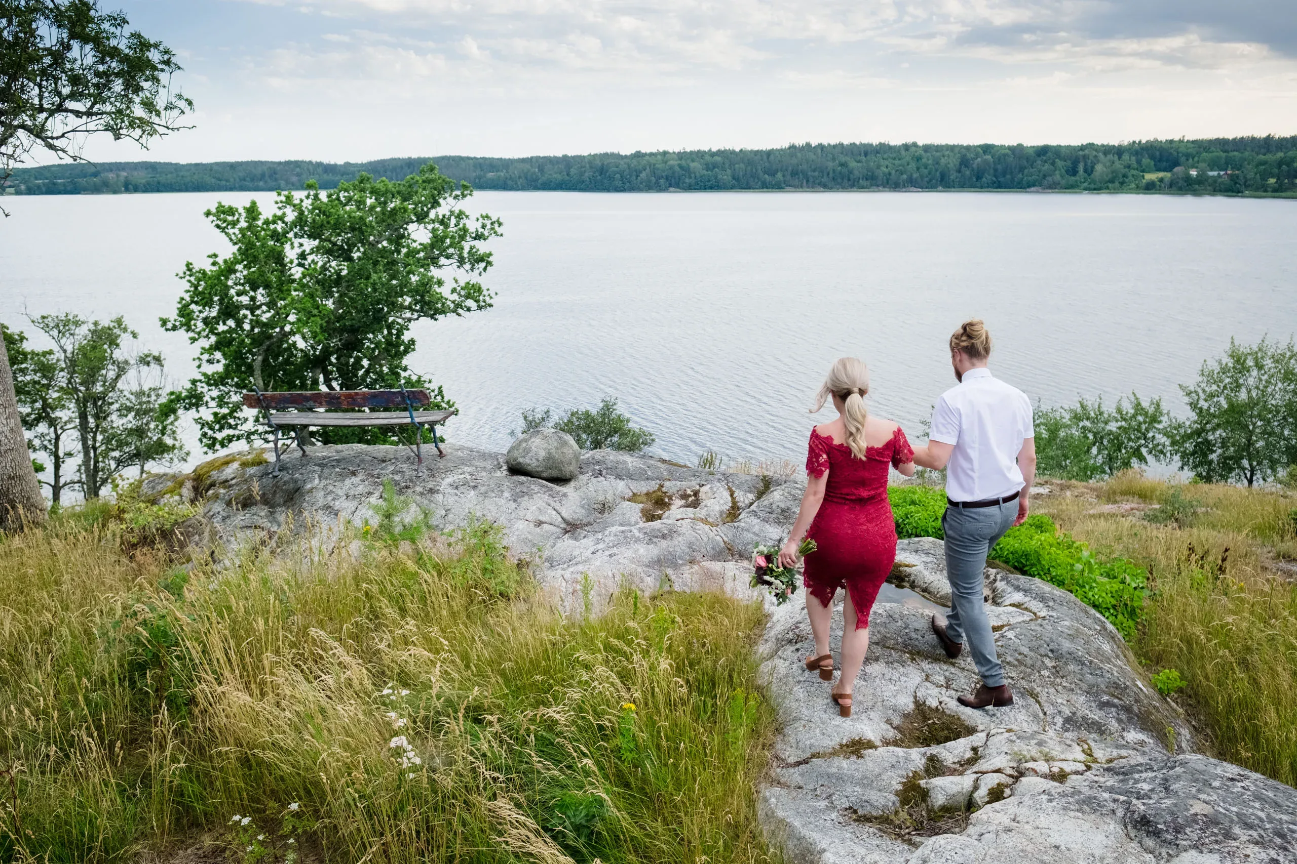 Linn & Linus under sin borgliga vigsel i Södermanland bild 13