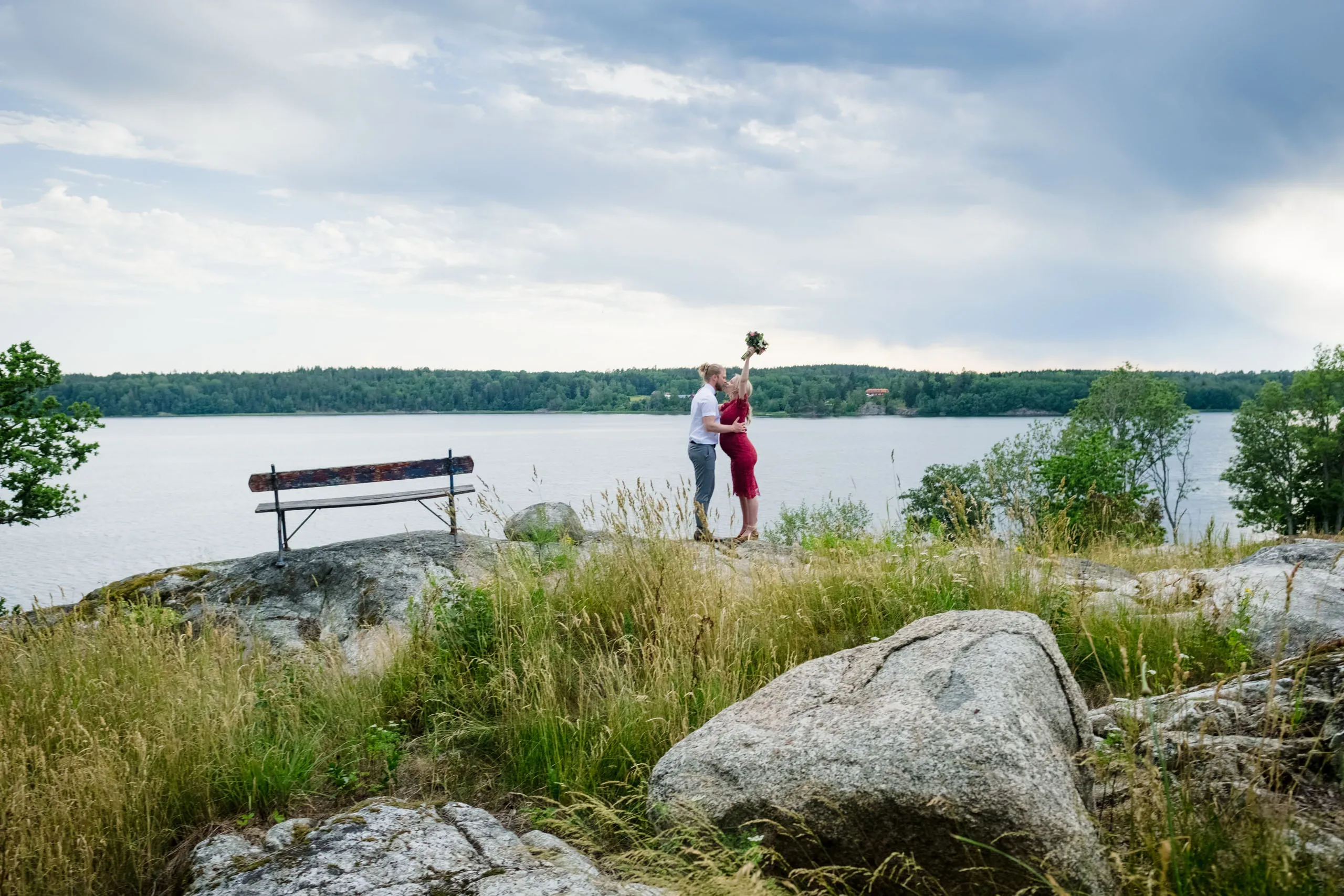 Linn & Linus under sin borgliga vigsel i Södermanland bild 14