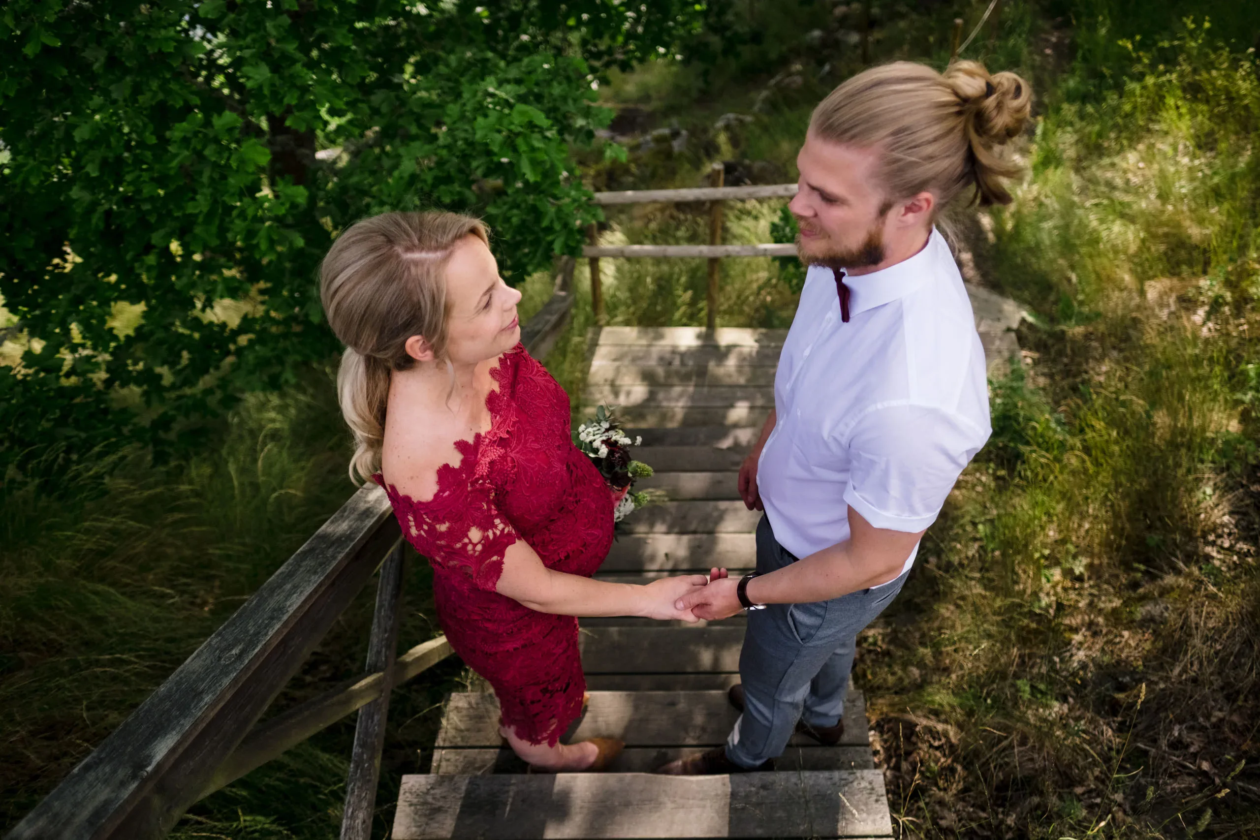 Linn & Linus under sin borgliga vigsel i Södermanland bild 6