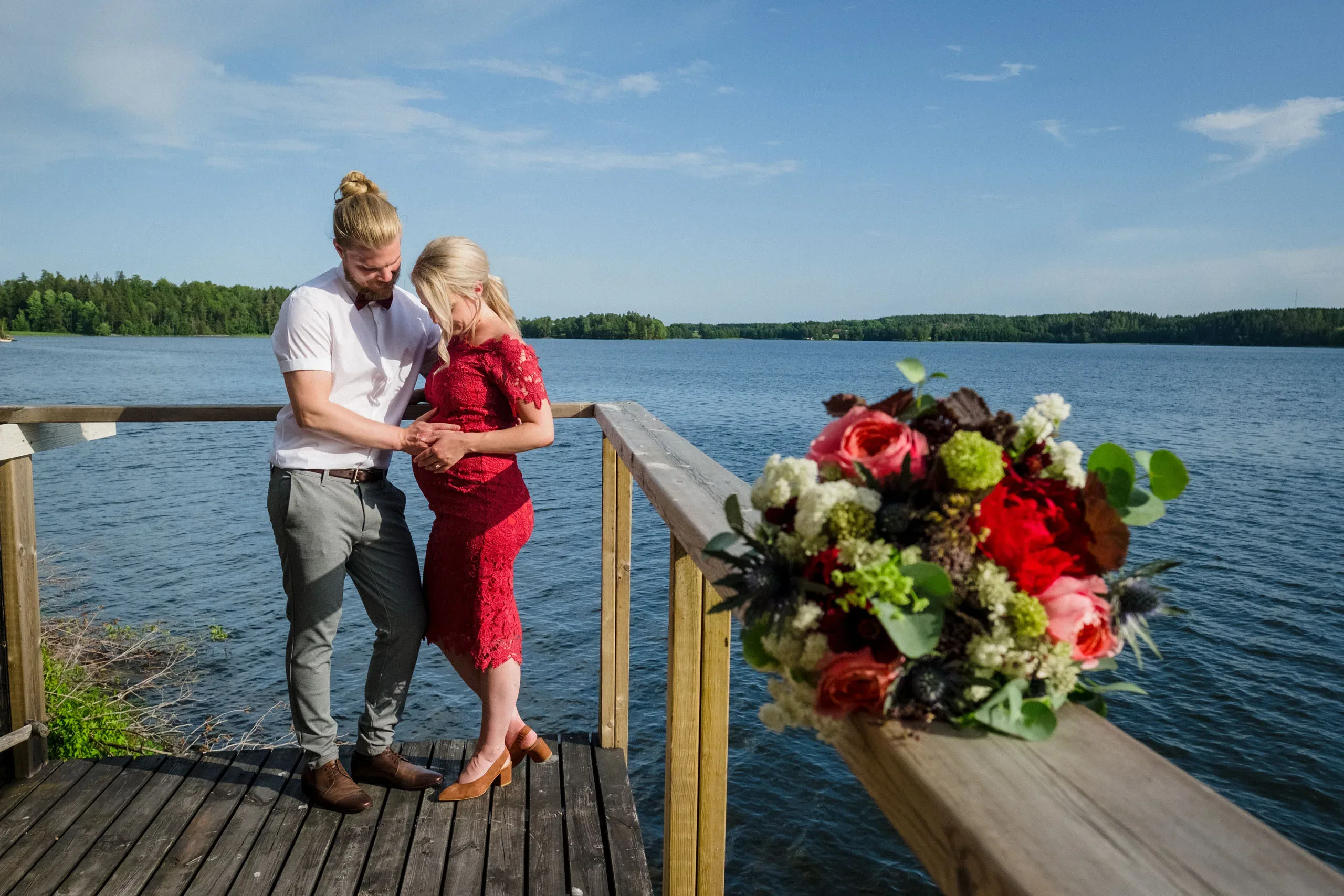 Linn & Linus under sin borgliga vigsel i Södermanland bild 8
